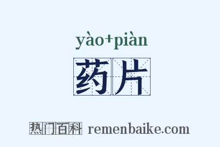 药片是什么意思的图片
